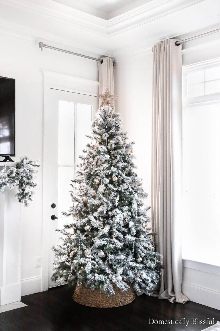 Flocked Christmas Tree for Enneagram Type 1